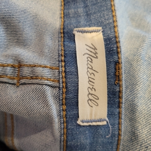 Madewell 9" High Riser Skinny Skinny Jeans 27 Light Wash Distressed Denim - Picture 6 of 8